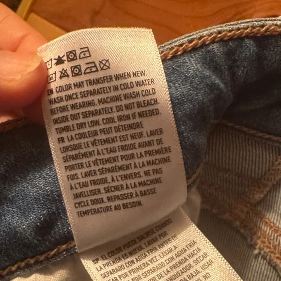 American Eagle Super high Rise baggy Wide Leg Jeans w cargo pockets - Picture 9 of 10